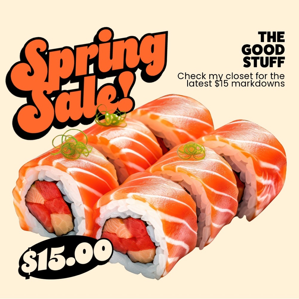 $15 SALE, BESTIES!!! Check my closet for markdowns! 🩷